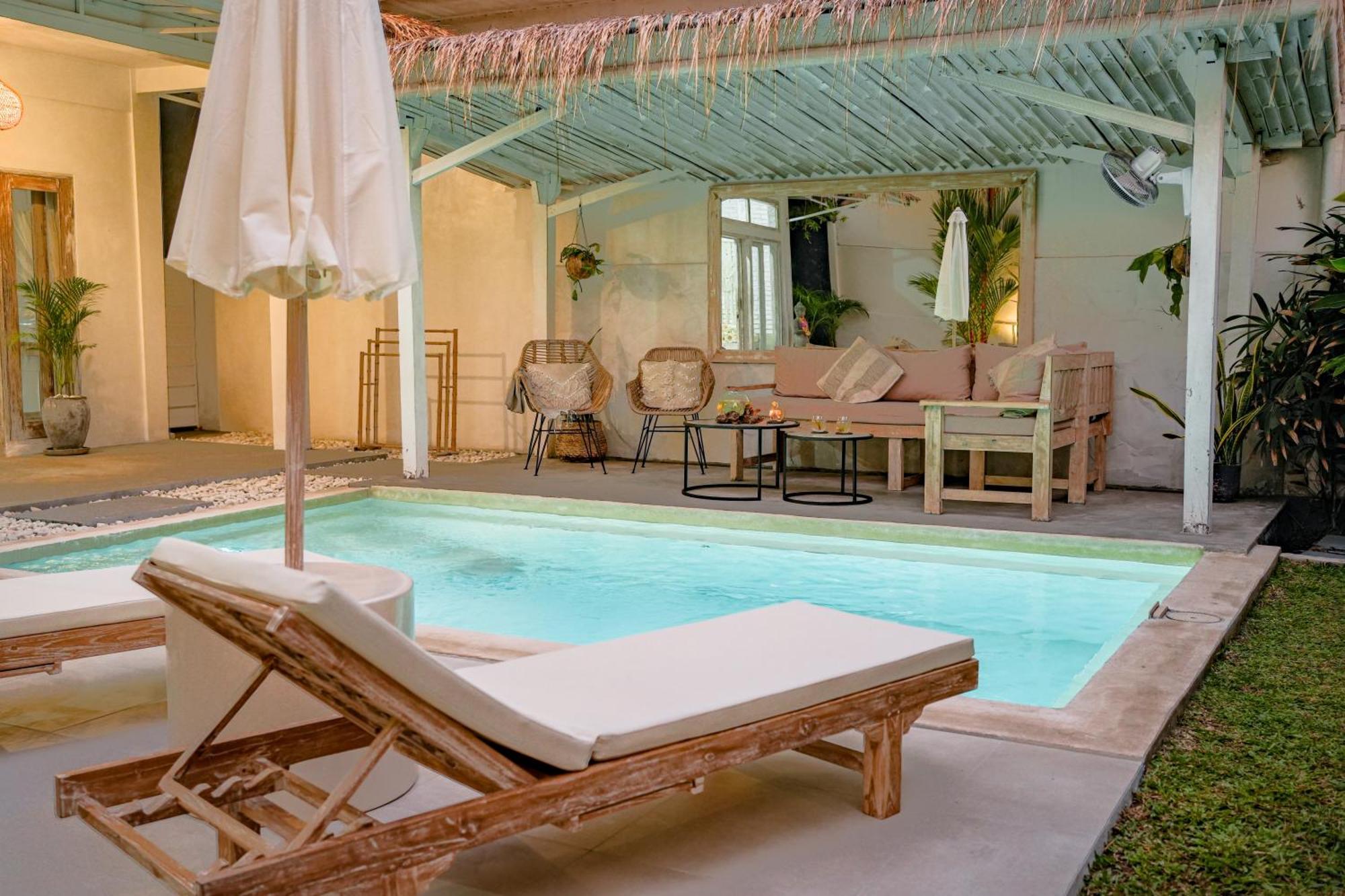 Villa Piece Of Peace Private 3Br With Large Pool And Garden チャングー エクステリア 写真