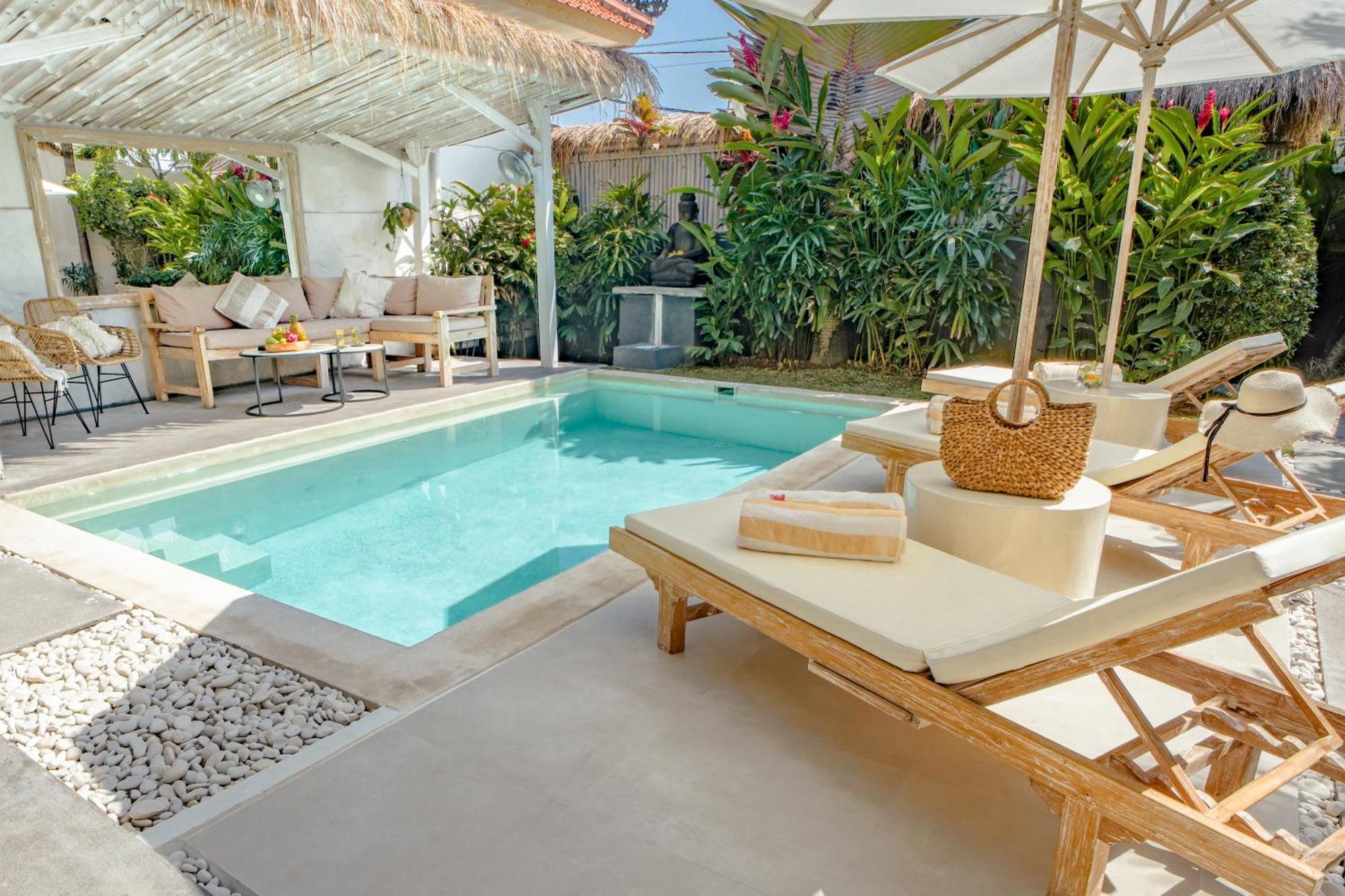Villa Piece Of Peace Private 3Br With Large Pool And Garden チャングー エクステリア 写真